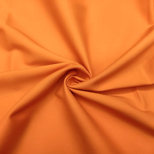 Tessuto Cady Cotton Elasticizzato tinta unita arancione