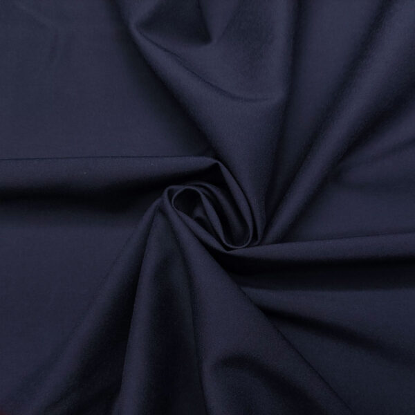 Tessuto Cady Cotton Elasticizzato tinta unita blu
