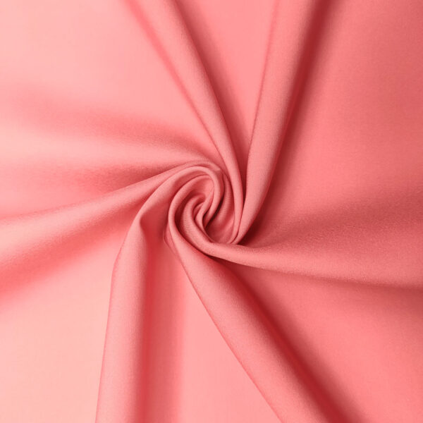 Tessuto Cady Cotton Elasticizzato tinta unita corallo