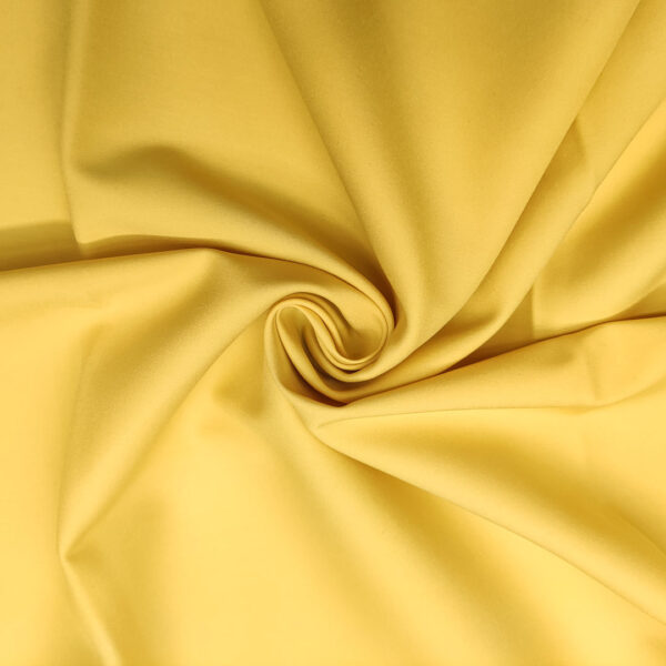 Tessuto Cady Cotton Elasticizzato tinta unita giallo