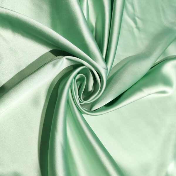 Tessuto Raso elasticizzato tinta unita menta