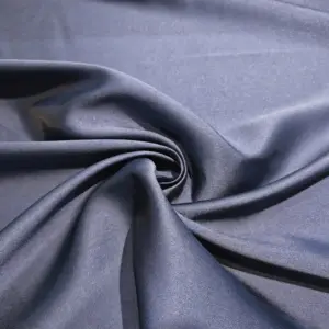 tessuto mikado blu navy tinta unita iaiatessuti