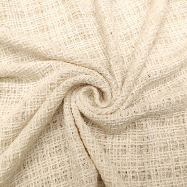 Tessuto Tweed Bouclé panna - tortora