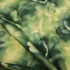 Tessuto Rasatello di cotone salvia eucalipto cedro motivo floreale dettaglio iaiatessuti