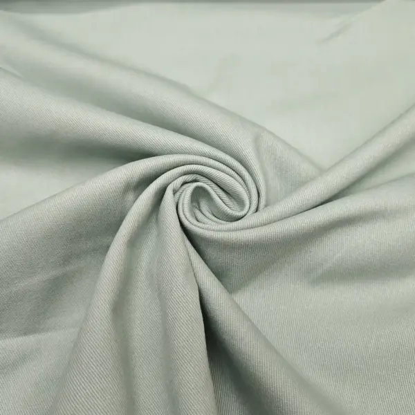 Tessuto Tela Jeans Elastico Tinta Unita Salvia Iaiatessuti