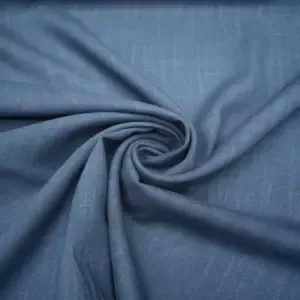 tessuto misto lino navy tinta unita iaiatessuti