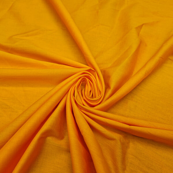 Tessuto Popeline di cotone tinta unita arancio