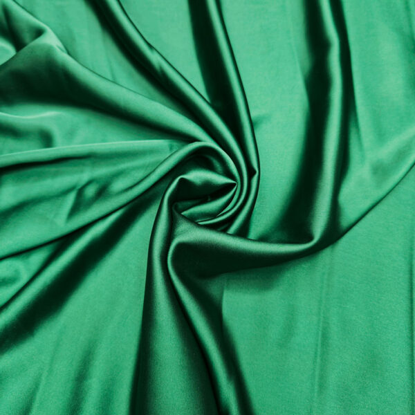 Tessuto Satin tinta unita verde