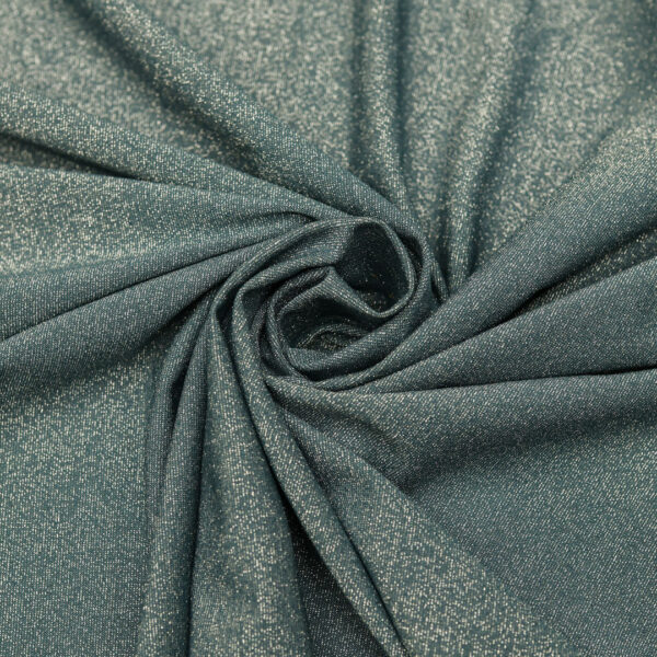 Tessuto Jersey lurex ottanio - argento
