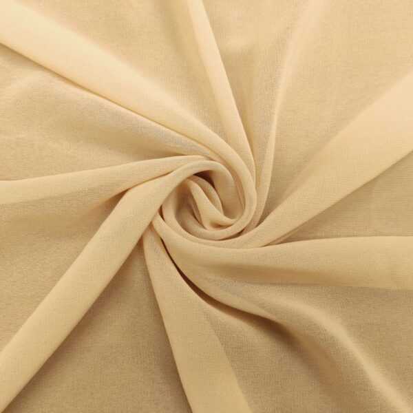 Tessuto Chiffon in tinta unita crema