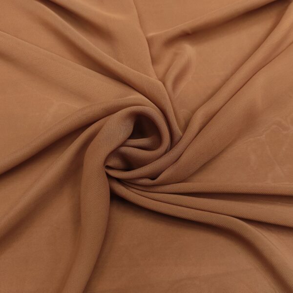 Tessuto Chiffon in tinta unita moacha mousse