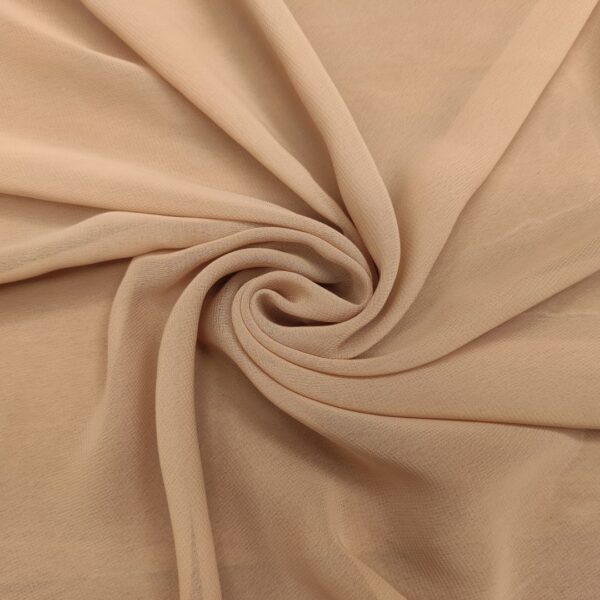 Tessuto Chiffon in tinta unita nude