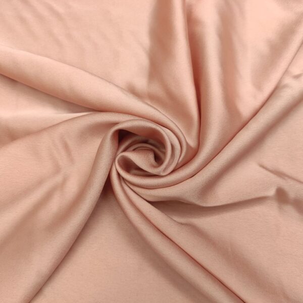Tessuto Satin leggero elasticizzato tinta unita rosa cipria