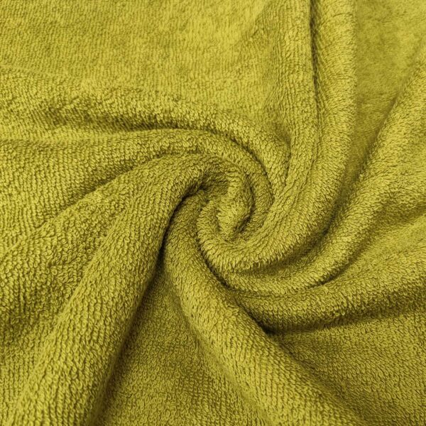 Tessuto Spugna Di Cotone in Tinta Unita verde acido