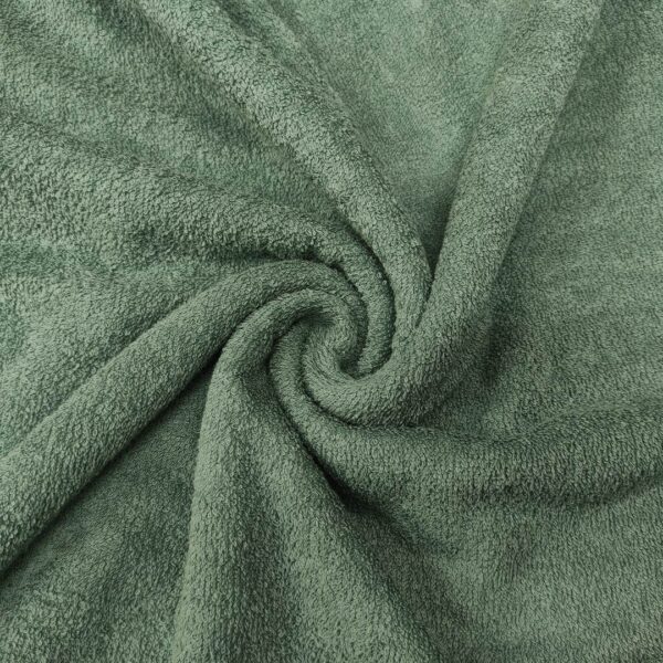 Tessuto Spugna Di Cotone in Tinta Unita verde salvia