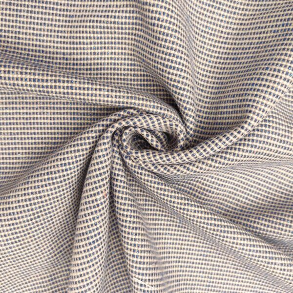 Tessuto Tweed Bouclé azzurro bianco