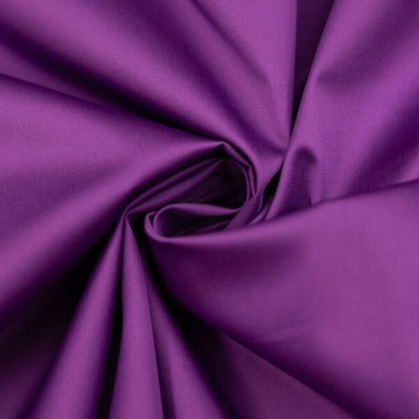 Tessuto Rasatello di cotone in tinta unita viola