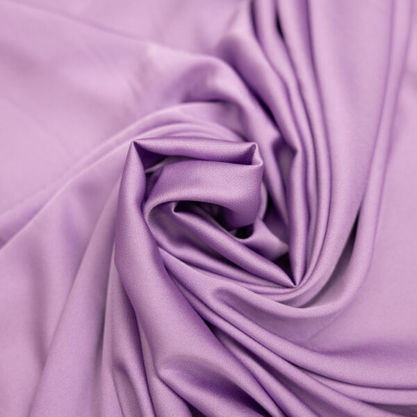 Tessuto Satin Crepe elasticizzato tinta unita lilla